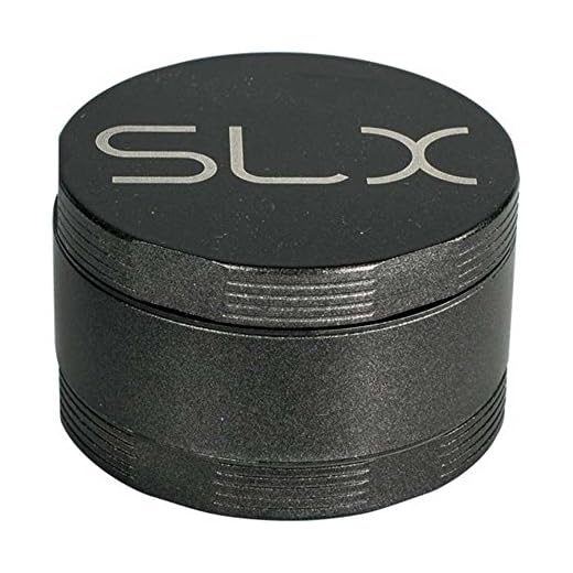 Kräutermühle von SLX – Kräuter-, Gewürz- und Tabakmühlen 50.8mm Schwarz