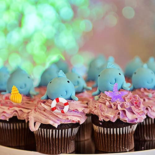 Patelai 12 Pcs Hawaiian Beach Cake Decoration Summer Beach Chair and Umbrella Cake Toppers Green Palm Tree Toppers for Hawaiian Theme Birthday Wedding Party Baby Shower Party Decoration Supplies - Image 7