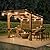Sunjoy Wooden Grill Gazebo 10 ft. x 11 ft. Outdoor Cedar Frame BBQ Gazebo, Backyard Hot Tub Gazebo with Aluminum Hardtop Roof, Privacy Screen and Bar Shelves by SummerCove