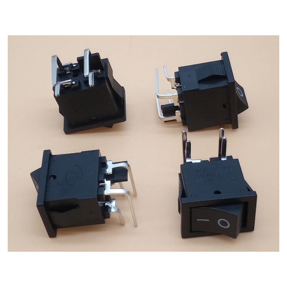 10PCS KCD1-104 Ship Type Switch 15 * 21mm 4Pin 90 Degree Curved