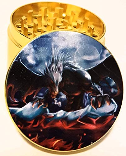 Herb Grinder Zinc Alloy with Sifter and Magnetic Top Crusher for Dry Herbs, Spices, Plants New Grinder (Gold) Herb Grinder Zinc Alloy with Sifter and Magnetic Top Crusher for Dry Herbs, Spices, Plants New Grinder (Gold)