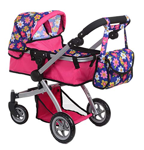 Little Mommy Doll Pram With Canopy With Shopping Basket Underneath - View #5