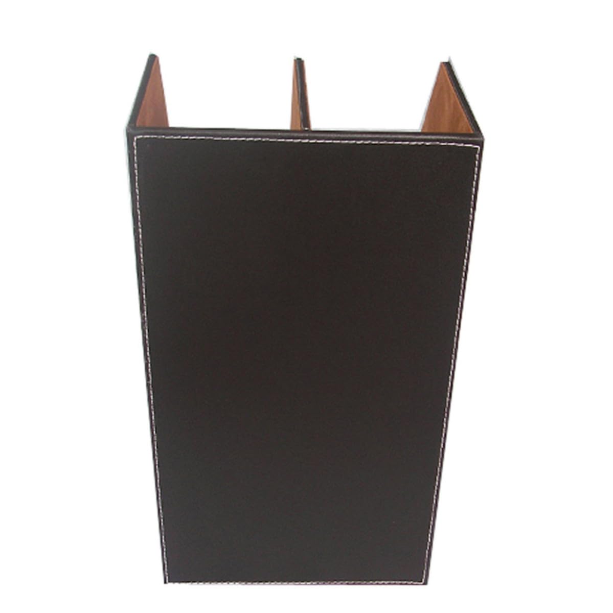 Lurrose Organizer per Trucchi da Scrivania in Cuoio Design a Doppio Strato Appendibile per Ufficio e Camera da Letto