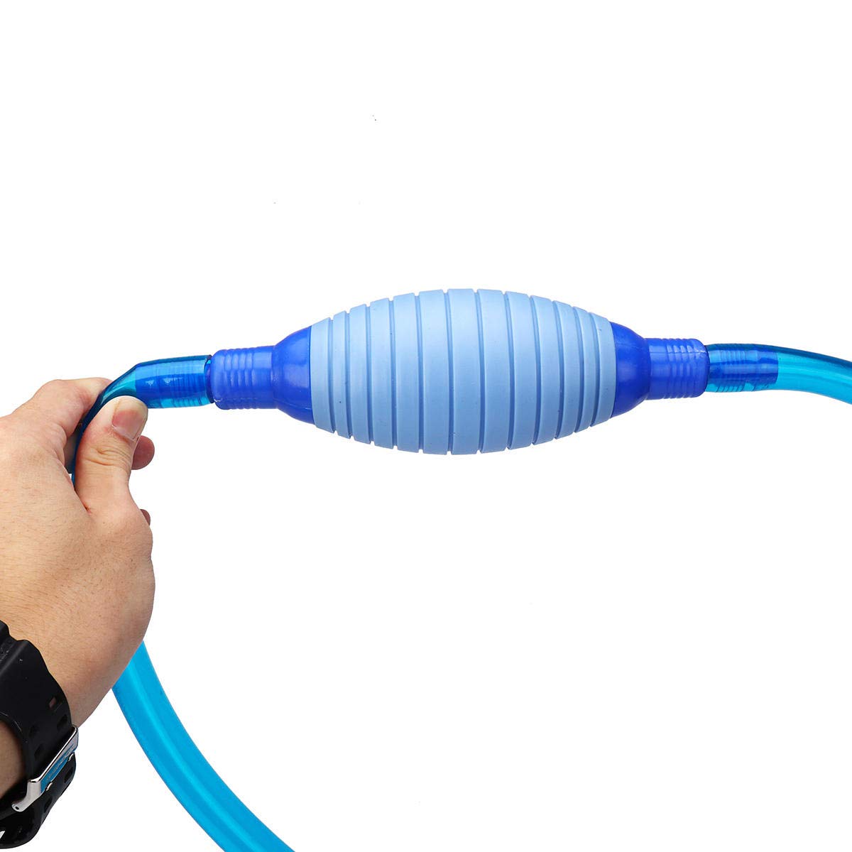 Siphon pour aquarium - 2,5 m - Pompe à vide - Interrupteur de changement d'eau