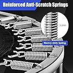 GYMAX Rebounder Trampoline for Adults, Mini Exercise Trampoline with Safety Pad, Foldable Rebounding Fitness Trampoline for Indoor/Outdoor, Small Workout Trampoline for Adults (Blue) - Image 2