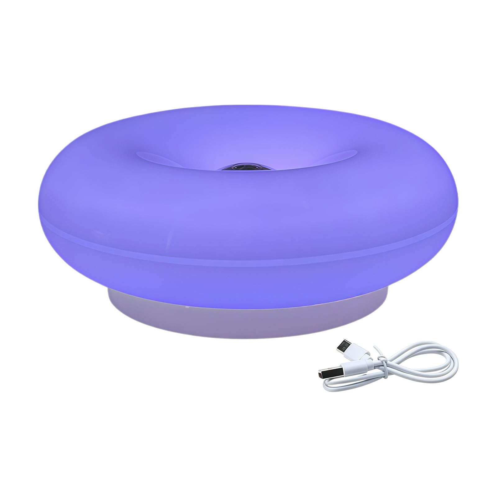 Mekalero Unique Round Bedside Lamp Creative Atmospheres Lamp with Shade Simple Touch Control Night Light Simple Touch Control Night Light