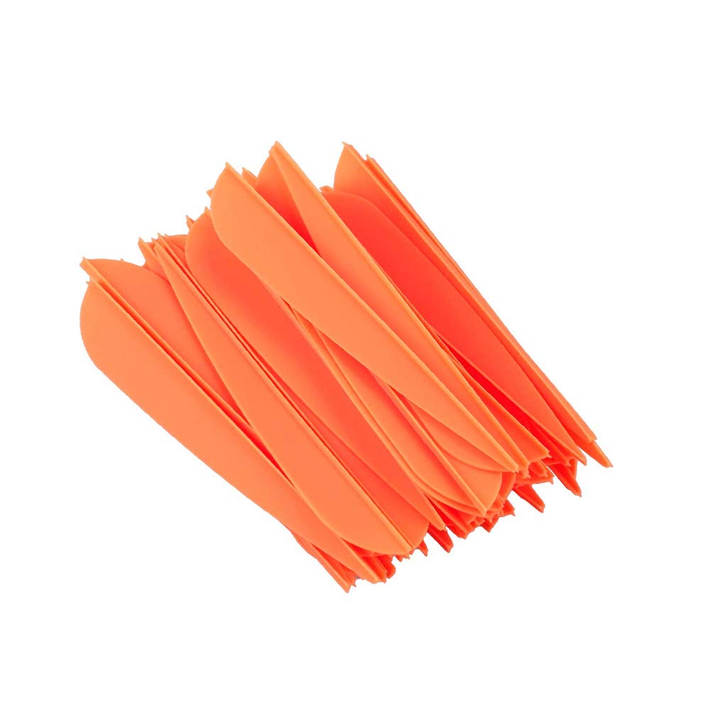 ZSHJG 100 pcs Goma Plumas de Flecha 3 Pulgadas El Plastico Flecha Plumas Fletches para la Caza DIY Flechas — view 7