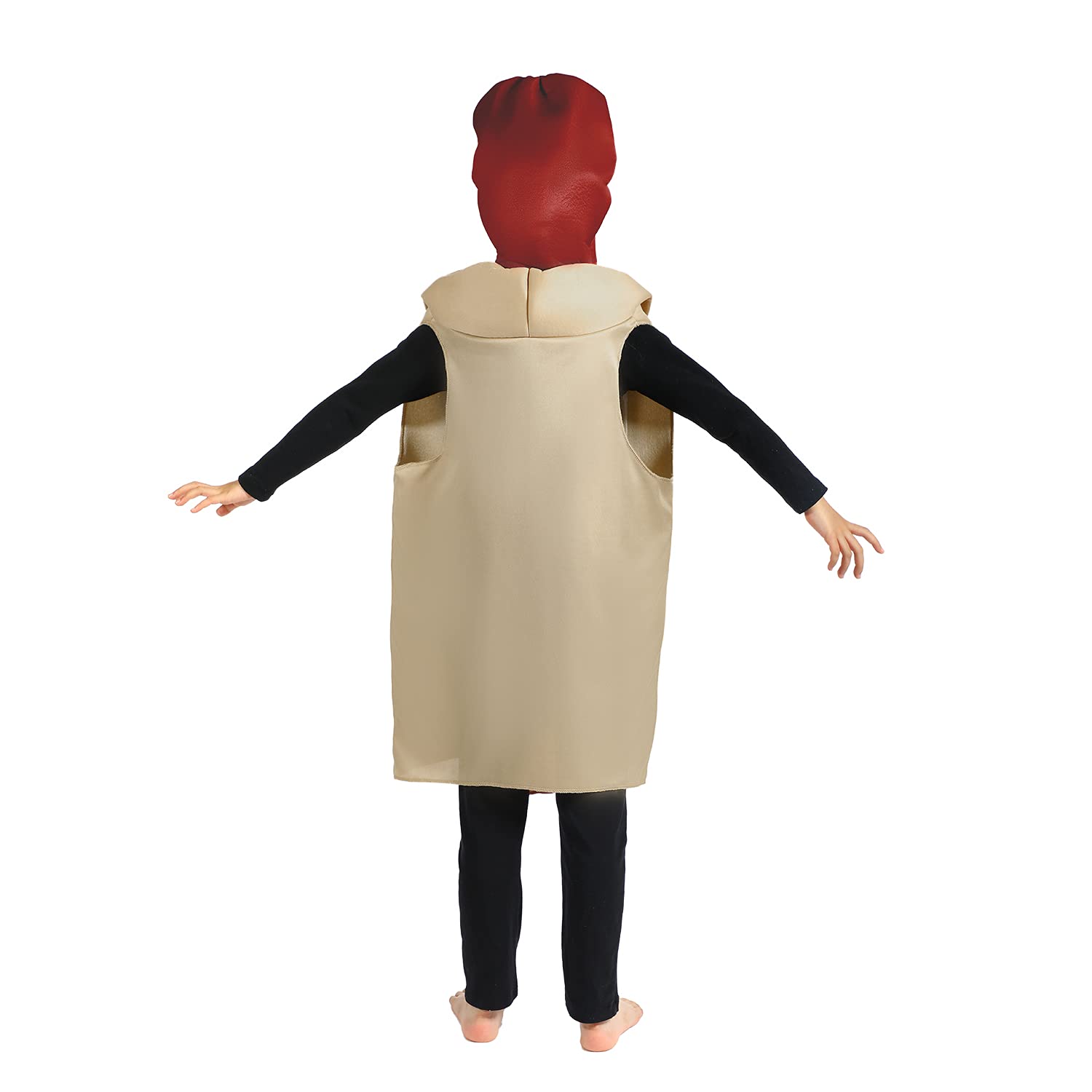 SPUNICOS Unisex Kids Hot Dog Costume Fit for Children's Ages 6-10years