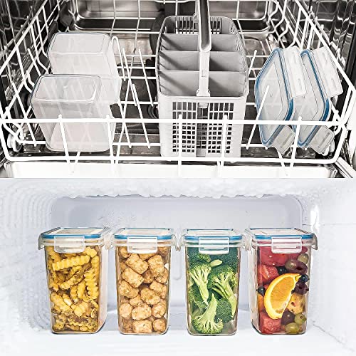 Large Set Of 32 Pc Airtight Food Storage Containers - Plastic Kitchen & Pantry Organization Canisters - Bpa Free - Interchangeable Lids Ideal For Spaghetti, Flour, Rice & Sugar - Amsha Kitchen #TOP6