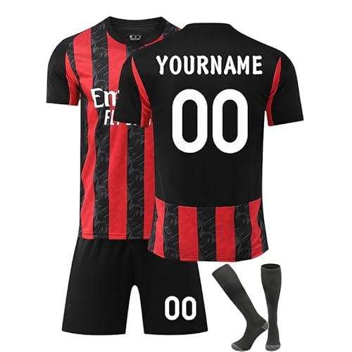 Generico Maglia da Calcio Personalizzata per Bambini Personalizzabile con Il
