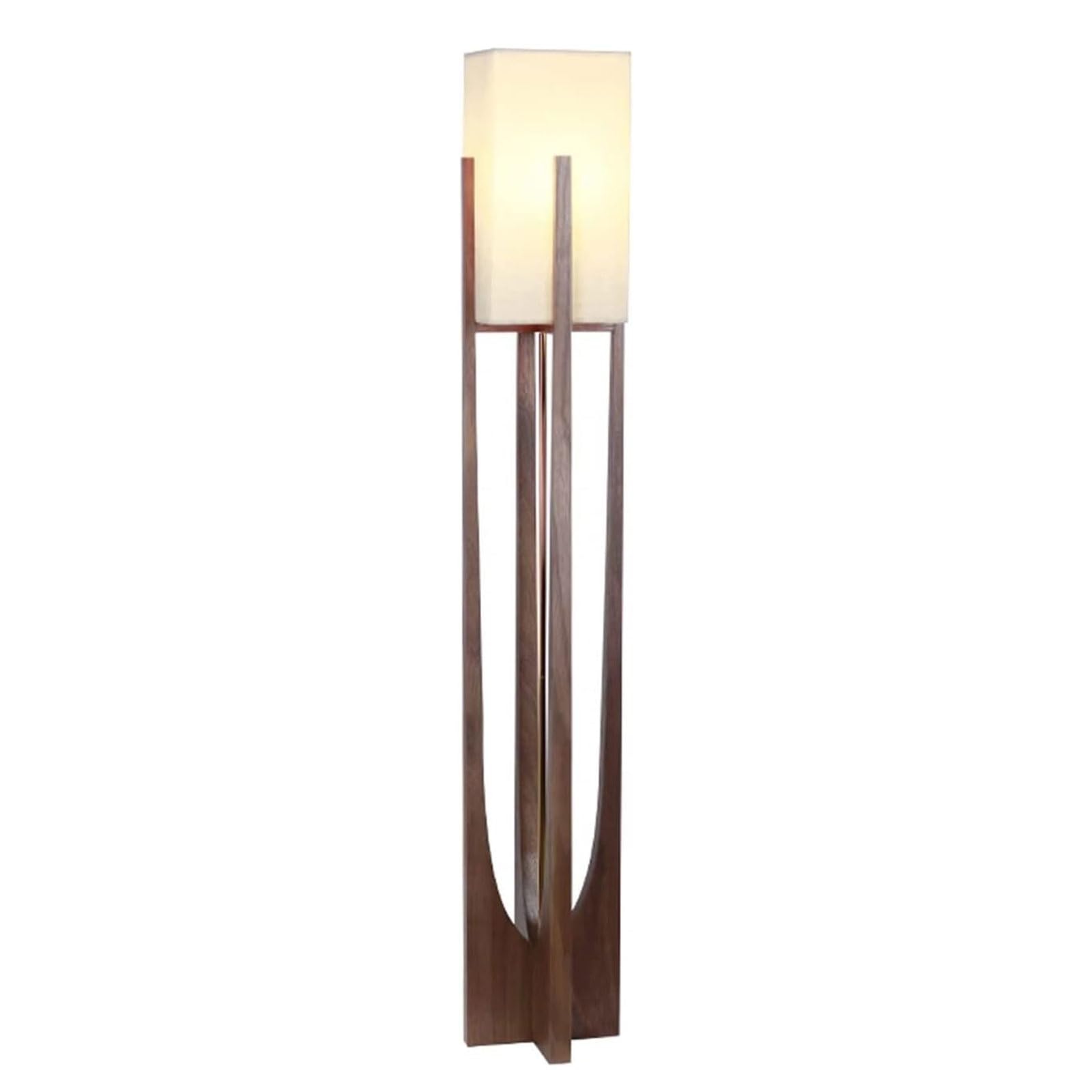 Standard Floor Lamps for Living Room Japanese Solid Wood Standing Lamp w/Fabric Lampshade Bedroom Sofa Wall Corner Vertical Indoor Lighting Lighting