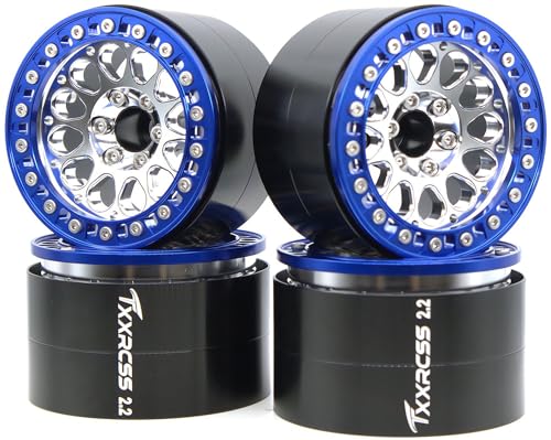 Roues et pneus RC 2.2 en alliage aluminium pour crawler 1/10 SCX10 TRX4