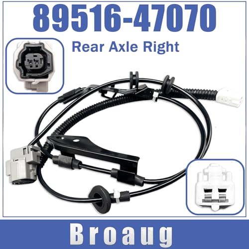 Broaug 2 Pcs ABS Wheel Speed Sensors Rear Left & Right Compatible with Toyota Prius Series (2009-2017) - Replaces OE Numbers 89516-47100 & 89516-47070 by Broaug - Image 3
