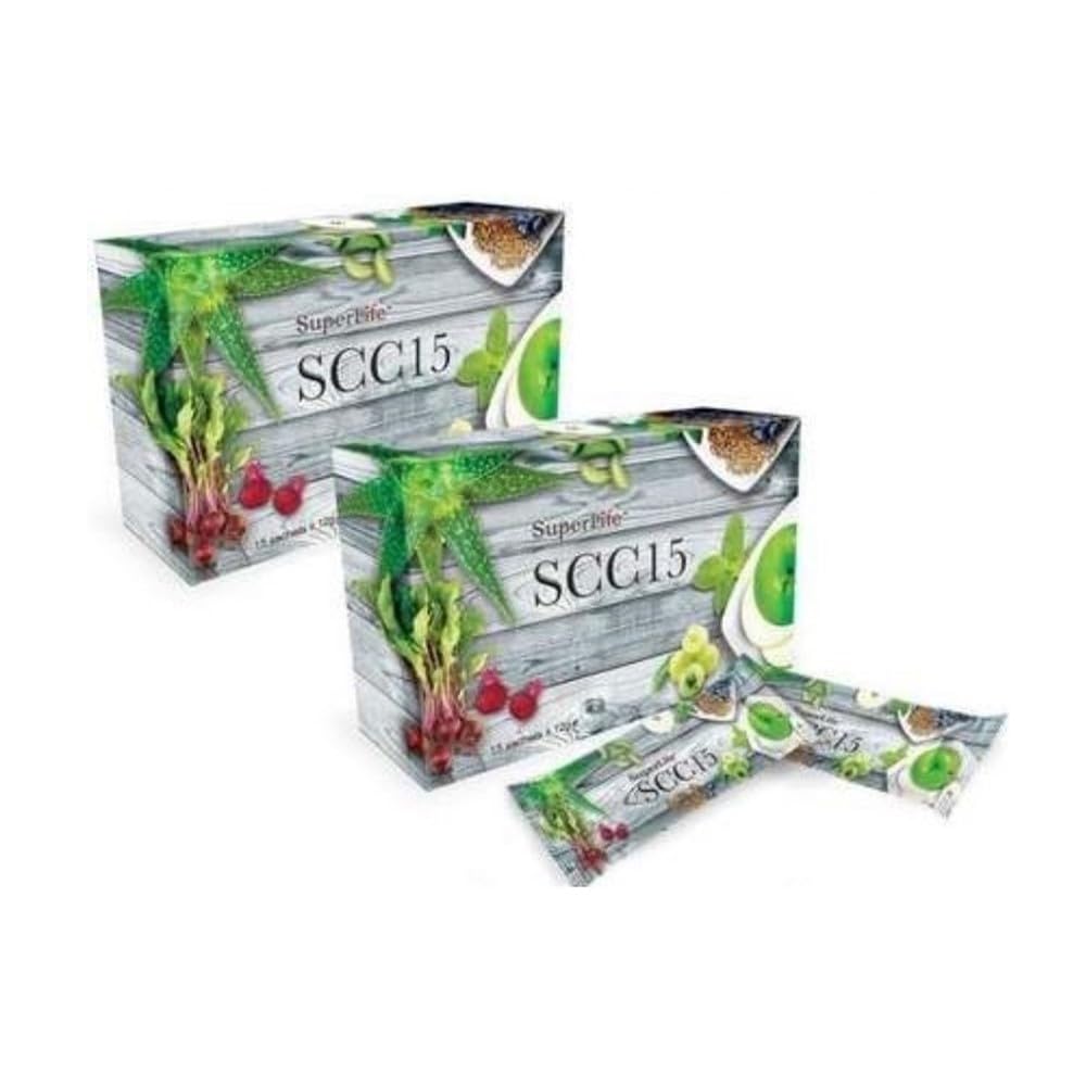 Super Life SCC+ Lot de 2 boîtes de 15 sachets de 5 g pour soins du côlon