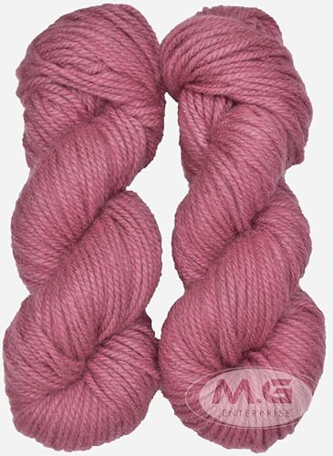 Image of M.G ENTERPRISE Os wal Knitting Yarn Thick Chunky Wool, Varsha Deep Salmon 300 gm Best Used with Knitting Needles, Crochet Needles Wool Yarn for Knitting. by M.G ENTERPRISE Os walP