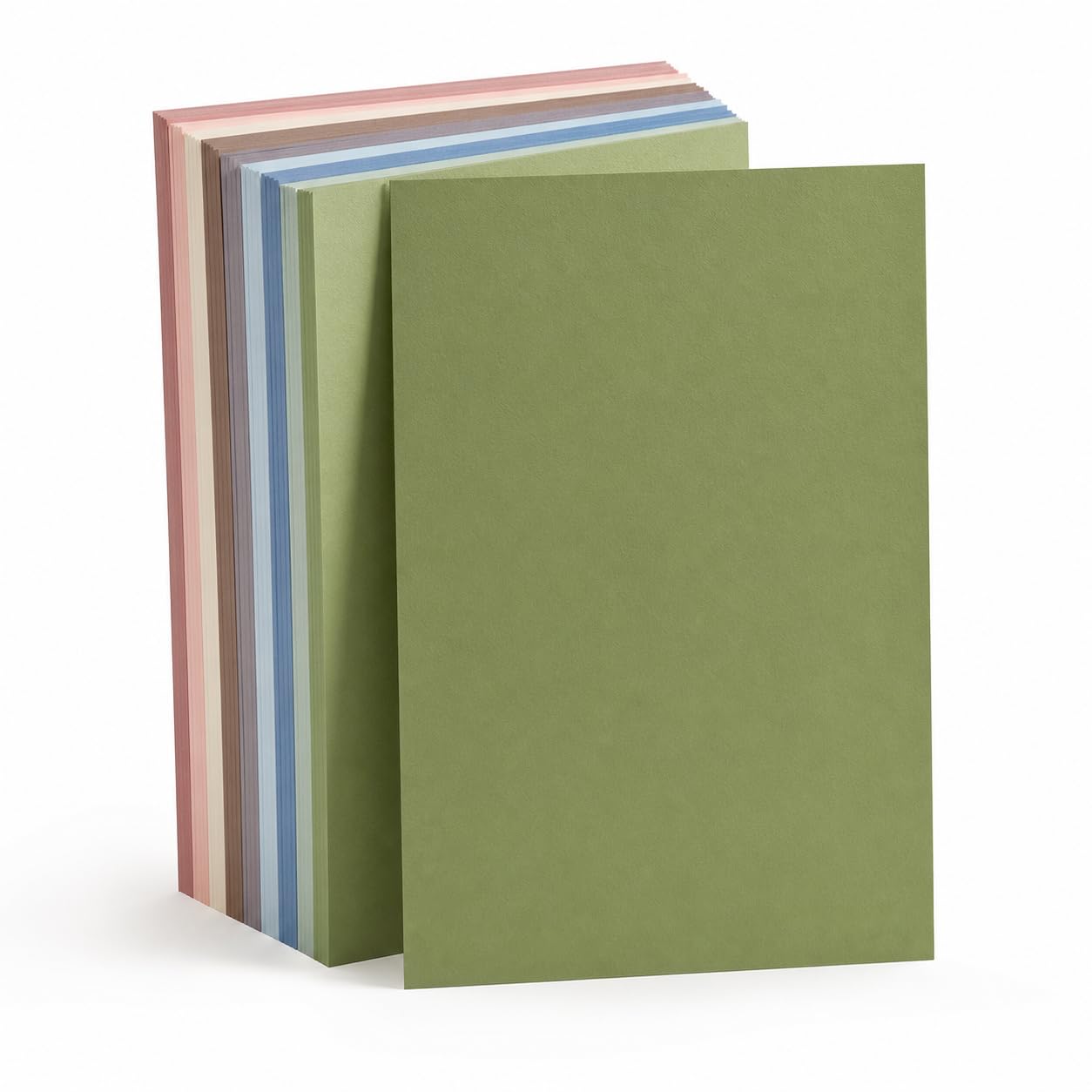 PCIQUTE Morandi-Inspired Coloured Card A4, 80 Sheets 230GSM Cardstock, 10 Muted Colours, 8 Sheets Each, Thick Craft Paper for Card Making, Scrapbooking, Invitations and DIY Projects