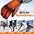 Darivefish Heated Gloves, 5V 4000mAh Rechargeable Heated Gloves for Men, 3 Heating Levels, Touchscreen, Non-Slip for Skiing, Hunting, Outdoor Work