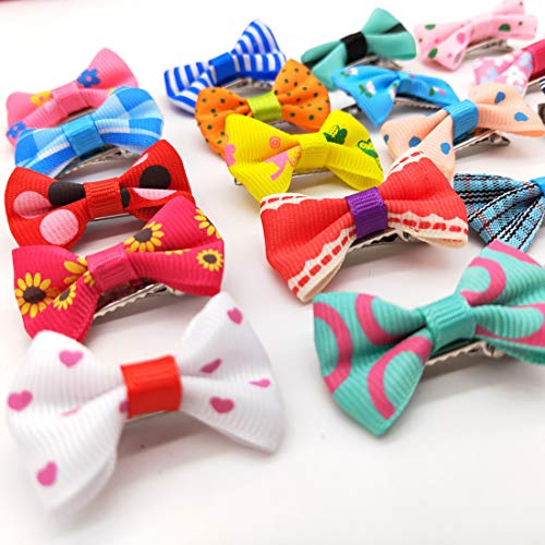 50 Pcs Puppy Cat Dog Hair Clips Pet Hair Barrettes Hair Pins Multicolor Dog Topknot Bows Dog Grooming Bows Pet Supplies… - Image 4