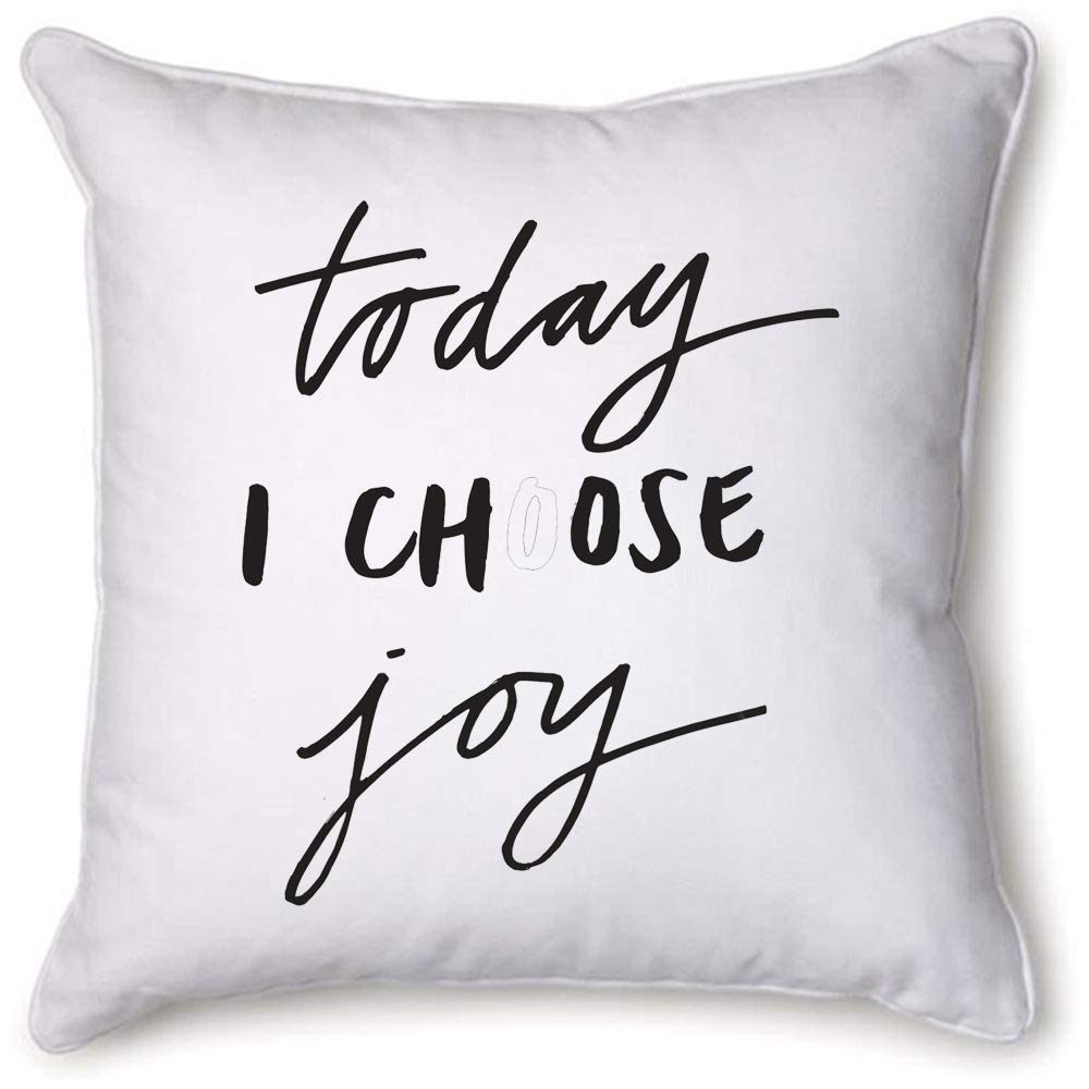 Turnhover Today I Choose Joy Printed Decorative Cushion