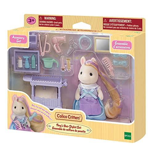 Calico Critters Pony's Hair Stylist Set, Dollhouse Playset With Figure And Accessories #TOP1