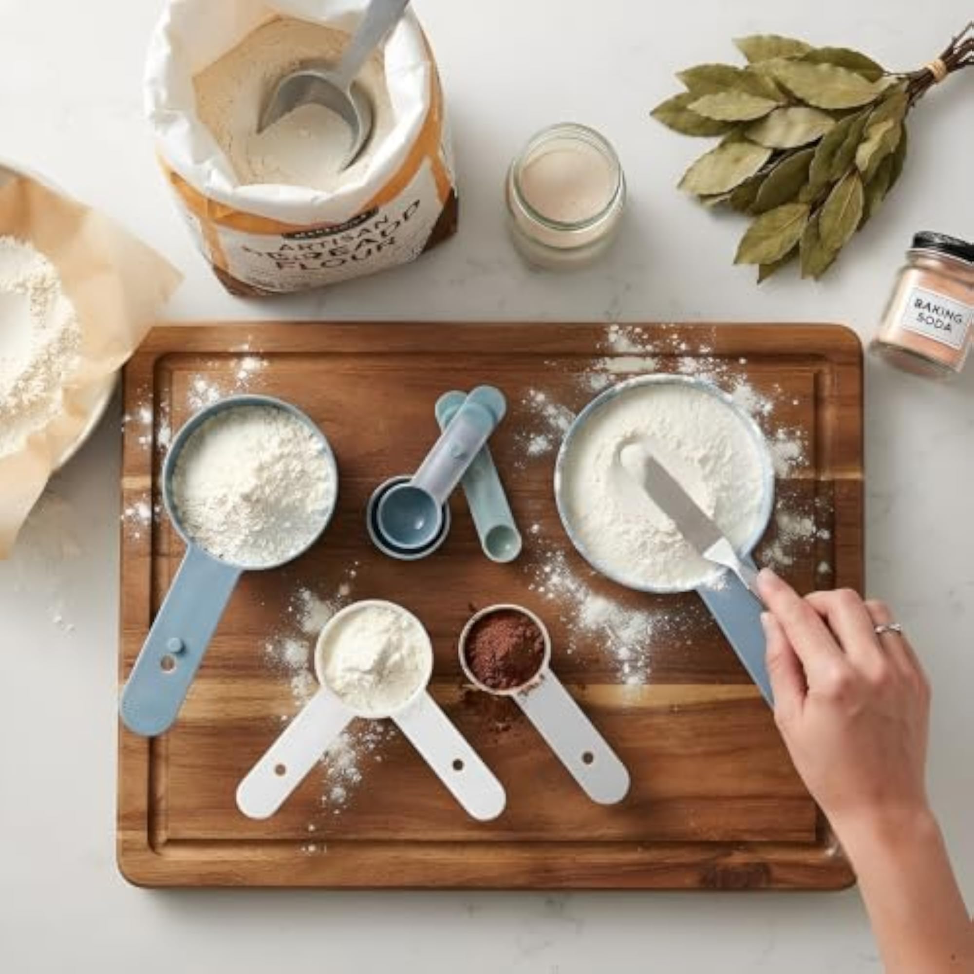 8Pc Multi Color Measuring Spoon Set for Kitchen