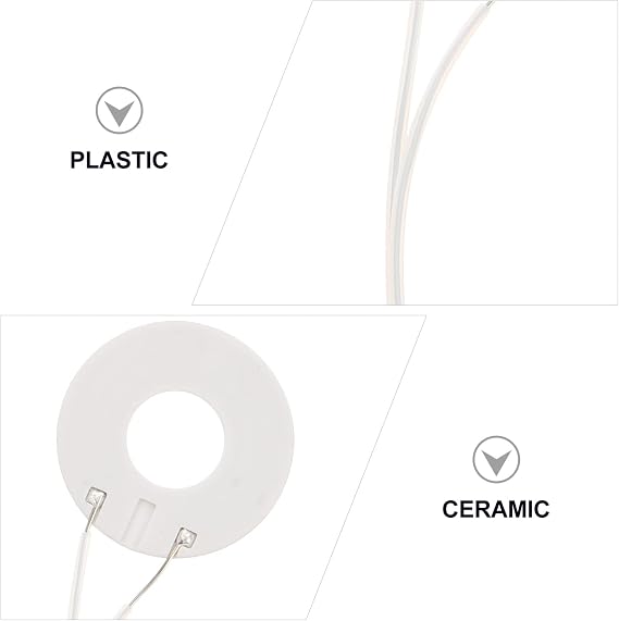 2pcs Ceramic Coil 2mm Thickness Replacement Part Ceramic Coil Heating Plate for Repair Kit