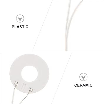 2pcs Ceramic Coil 2mm Thickness Replacement Part Ceramic Coil Heating Plate for Repair Kit