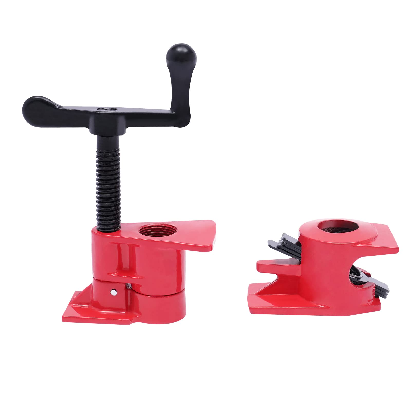 8 abrazaderas de tubo de hierro fundido, abrazadera de tornillo de tubo de 3/4 pulgadas, abrazadera de tornillo de tubo resistente, abrazadera para madera para reparación de manualidades, trabajo de