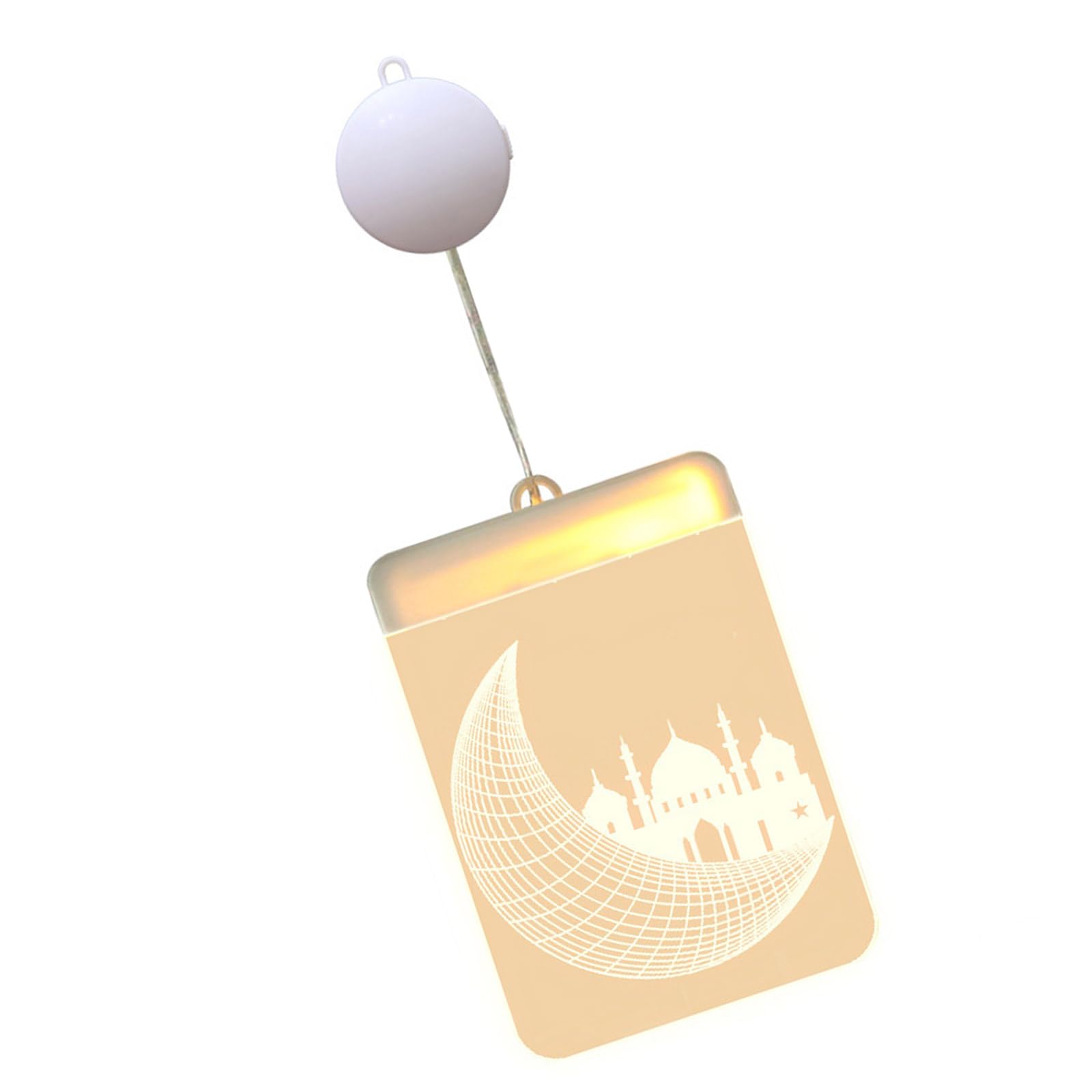 carotoe Ramadans Eid Decoration LED Lamp Decorative Hanging Light for Mubaraks Muslims Decoration for Indoor and Outdoor Warm White LED Light