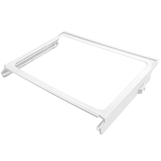 W11368751, W10905531 Refrigerator Shelf Frame(no glass) Compatible with whirlpool, kenmore, amana, maytag and ikea (some models), Crisper Drawer Cover Frame Replacement: W10904001, AP6888387, 4929301