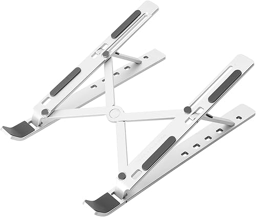 Miniatura 8 de Soporte ergonómico y plegable para computadora de escritorio, elevador ajustable, se adapta a todas las computadoras portátiles y portátiles de