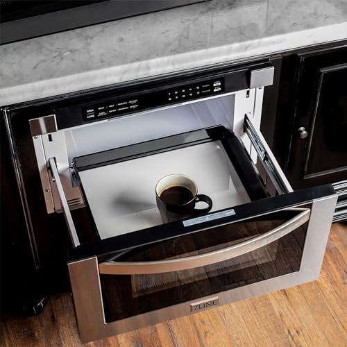 ZLINE 24" 1.2 cu. ft. Built-in Microwave Drawer in Stainless Steel - Thumbnail 6
