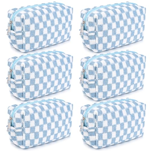 SOIDRAM Checkered Makeup Bag for Women