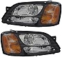JP Auto Compatible with Subaru Baja 2003 2004 2005 2006/Legacy Outback 2000 2001 2002 2003 2004 Headlights Lamps Set Halogen Driver and Passenger Side
