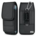 ykooe RFID Blocking Cell Phone Holster for iPhone 17 16 15 13 12 11 14 Pro Max, XR, XS Max, Samsung Galaxy S24 S23 S22 S21 FE/Plus Belt Clip Loops Card Holder Pouch Case, XL