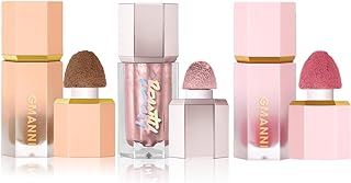 3PCS Liquid Contour & Liquid Highlighter & Liquid Blush Set - Long Lasting Smooth Lightweight Cream Blusher Highlighters Contouring Bronzer - Built-in Sponge Tip Face Makeup Set Gift