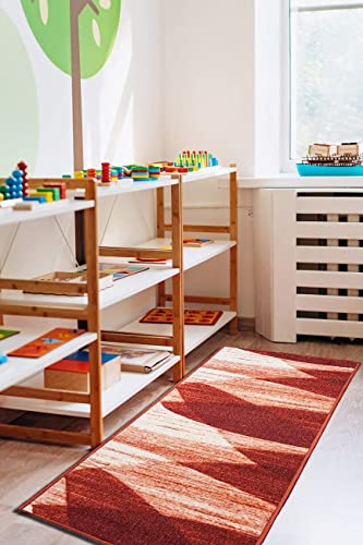 Gloria Rug Gloria Kitchen Rug Set 2 Piece Non Slip Kitchen Mat Runner Doormat Non Skid Carpet Rug Set, 20''X30'' & 20''X59'' 2Pcs Set (2745 Red) #TOP6