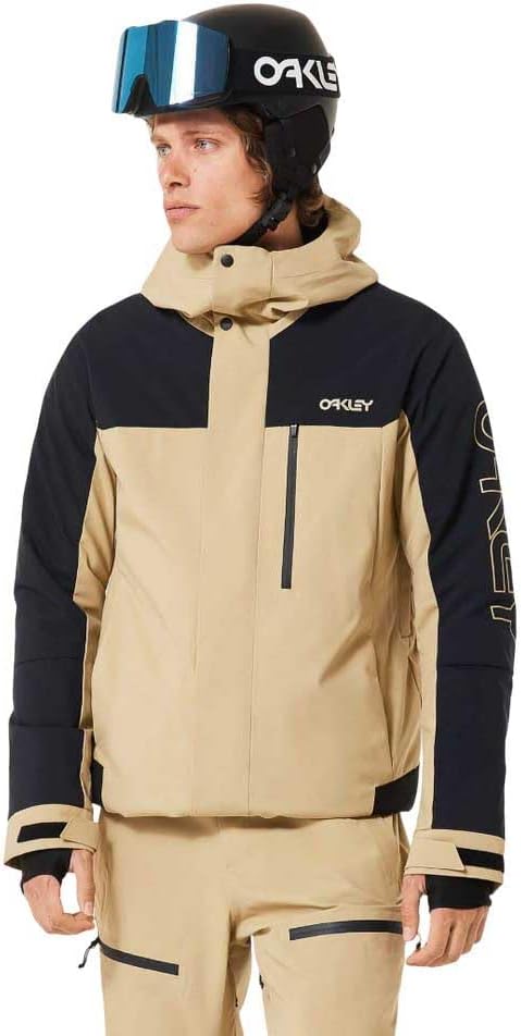 Oakley Mens Thermonuclear TBT Insulated Jacket, Pebble, Large