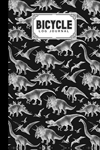 Bicycle Log Journal: Bicycling ride journal dinosaur era Cover, Record your...