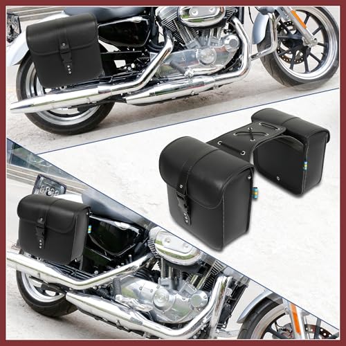 Alforjas Universales para Moto 26x11x24cm Color Negro miniatura 2