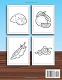 Zoom IMG-1 vegetables and fruits coloring book