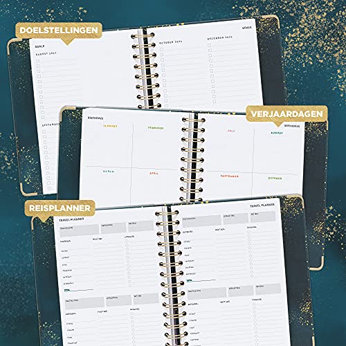 Kokonote® Premium Agenda 2021 2022 Glitter - Weekagenda 17 Maanden 2021 2022 - Image 5