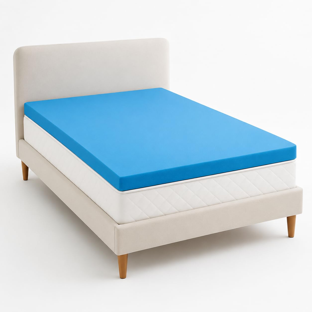 Orthopaedic Mattress Topper High Density Firm Foam Bed Topper for Back Pain Relief, Pressure Relief & Enhanced Sleep Comfort – Breathable, Hypoallergenic, Durable & UK Made (3" Thick, Super King)