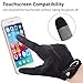 I Kua Fly Vollfinger Fahrradhandschuhe Männer Touchscreen Kompatibel MTB Handschuhe mit Gel für Herren Damen (Schwarz, XL)