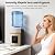 Top-Loading Countertop Water Dispenser for 1.2 to 5 Gallon Bottles, Hot & Cold Water Cooler Dispenser with Rotating Dual Spout, No-Press Dispensing, Visual Door Cover for Kitchen, Office, Bedside Use