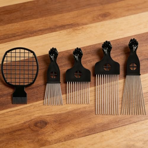 Set de 5 Peines Afro para Hombres y Mujeres miniatura 6