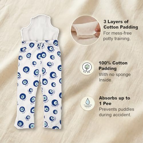 Image of SNUGKINS Potty Training Pajamas for Toddlers,Boys & Girls Available in Sizes 1 to 5 Years