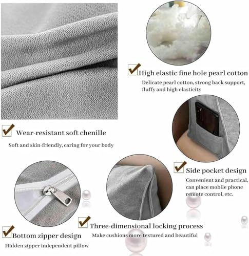 Coussin de traversin pour lit triangulaire déhoussable confort - 5