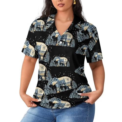 Polo clásico de manga corta para mujer camiseta tenis deporte y golf