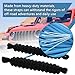 Door Limiting Straps Swing Door Check Limiter Compatible with Jeep Wrangler YJ TJ JK JKU JL JLU 1987-2024 Black